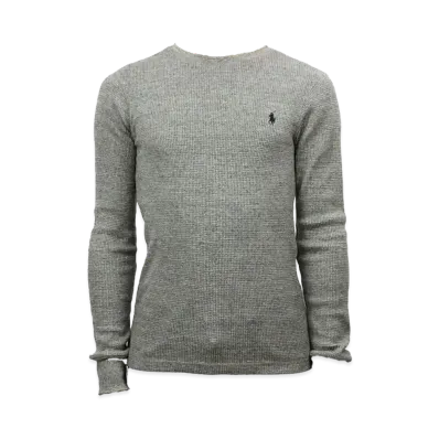 Polo Ralph Lauren Long Sleeve Waffle Thermal Tee "Grey"
