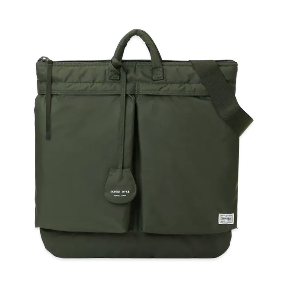 PORTER x HYKE Helmet Bag "Olive Drab"