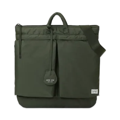PORTER x HYKE Helmet Bag "Olive Drab"