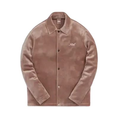 Kith Velour Coaches Jacket "Dusty Mauve"