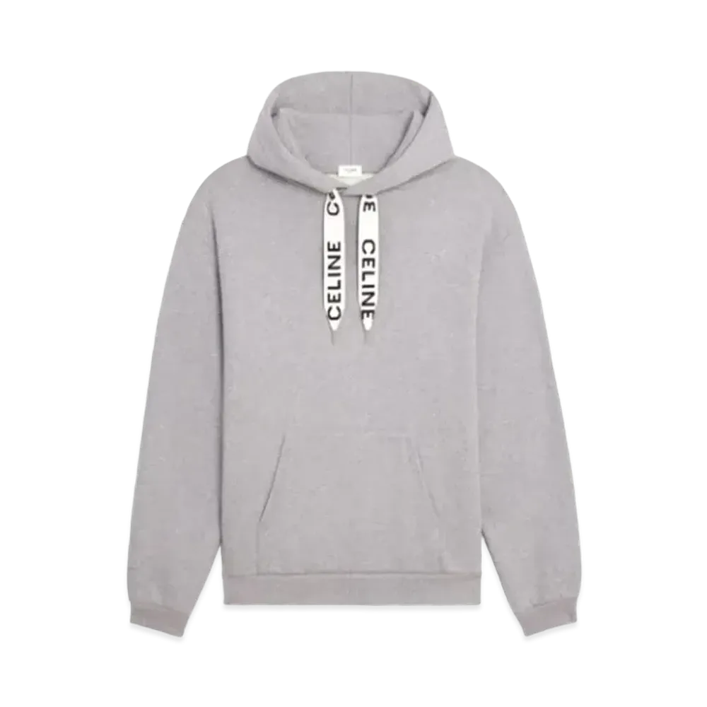 CELINE Loose Sweatshirt / Cotton Fleece "Light Gray"