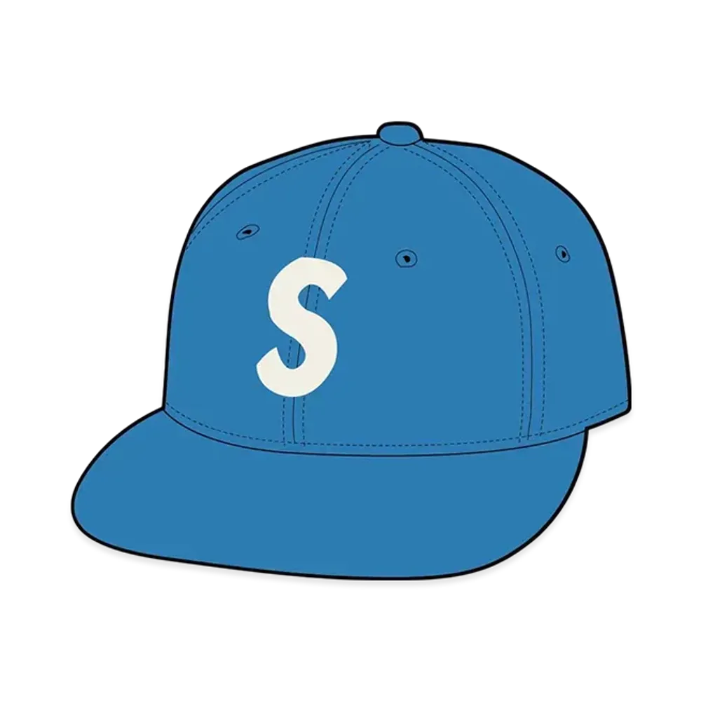 Supreme Ebbets S Logo Fitted 6-Panel "Light Blue"