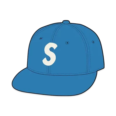 Supreme Ebbets S Logo Fitted 6-Panel "Light Blue"