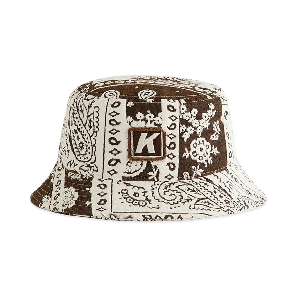 Kith Bandana Jacquard Dawson Bucket Hat "Coffee"