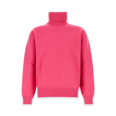 GUCCI Stretch Wool Blend Sweater "Pink"