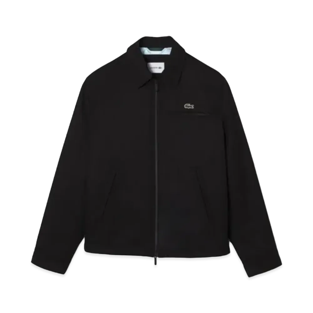 LACOSTE Shirt Color Zip Jacket "Black"