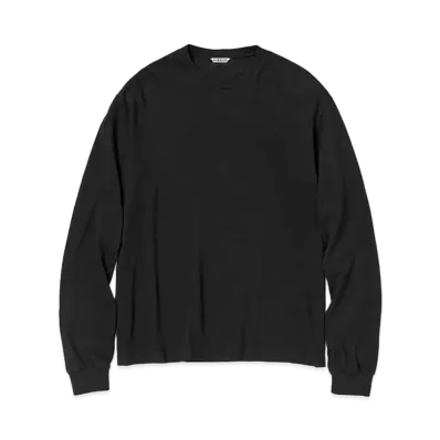 AURALEE Seamless L/S Tee "Black"