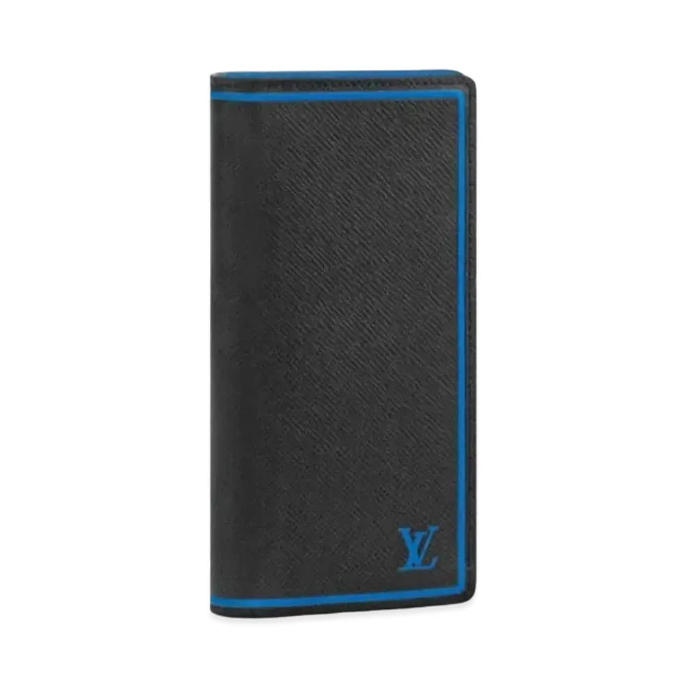 Louis Vuitton Brazza Wallet Taiga "Black/Blue"