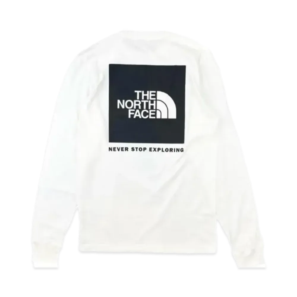 The North Face L/S Box NSE Tee "White/black"