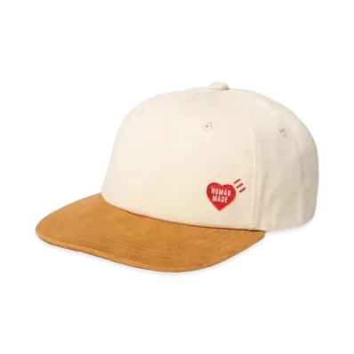 HUMAN MADE 6 Panel Twill Cap "White"