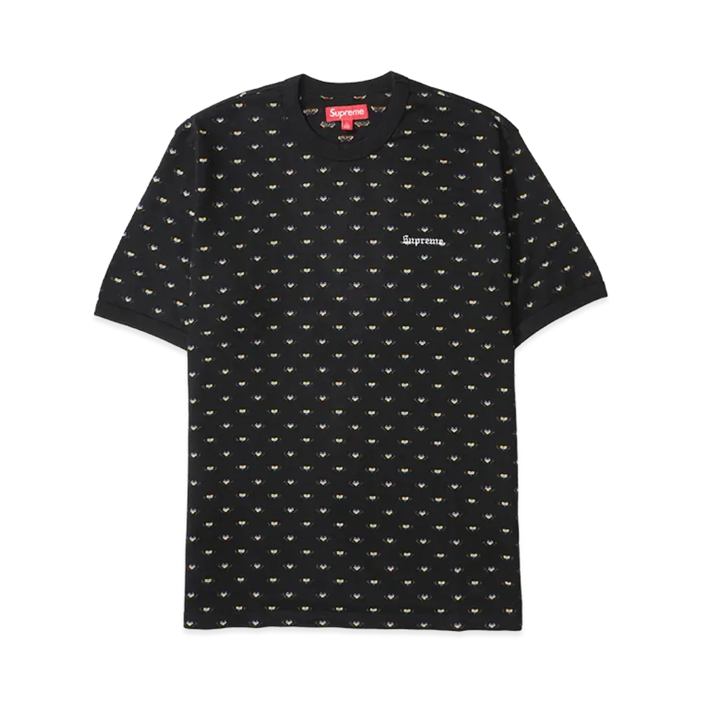 Supreme Hearts Intarsia Ringer Tee "Black"