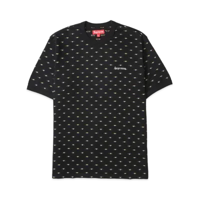 Supreme Hearts Intarsia Ringer Tee "Black"