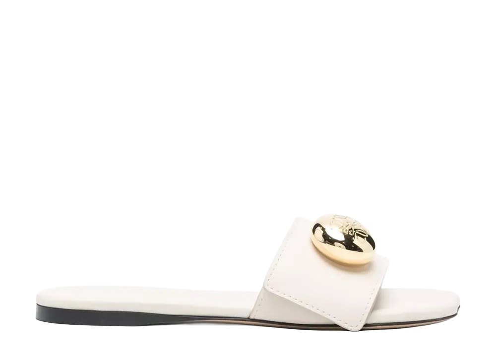 LOEWE Women's Pebble Slide "White"