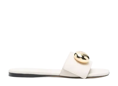 LOEWE Women's Pebble Slide "White"