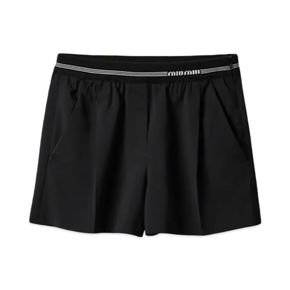 MIU MIU Women's Wool Shorts "Black"
