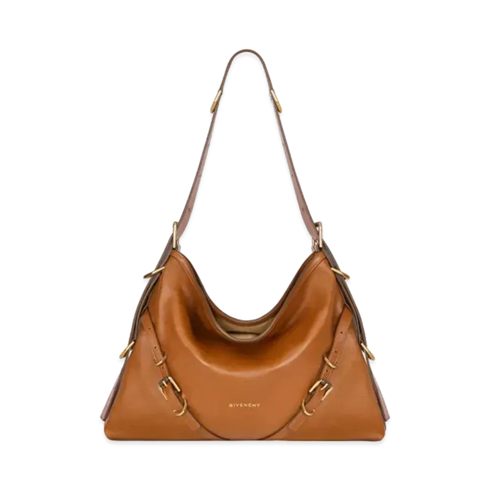 GIVENCHY Medium Voyou Bag in Leather "Soft Tan"