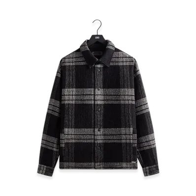 Kith Textured Plaid Isaiah Buttondown "Black"