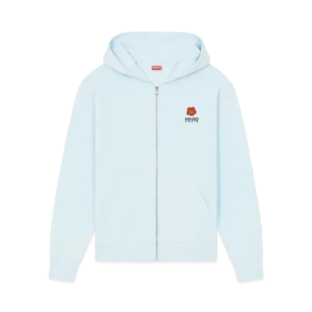 KENZO 'BOKE FLOWER' Embroidery Classic Hoodie "Light Blue"