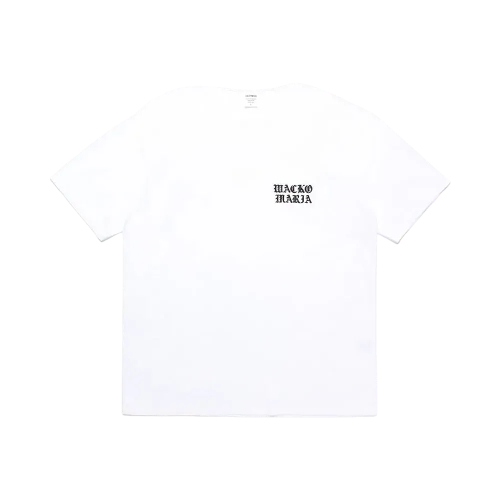 WACKO MARIA Washed Heavy Weight T-Shirt "White"