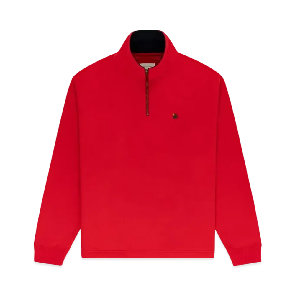 Aime Leon Dore Crest Quarter Zip Pullover "Red"