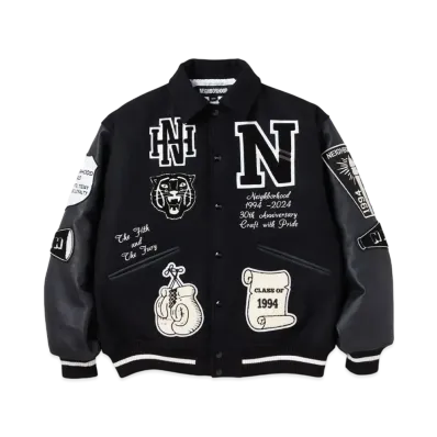 NEIGHBORHOOD Stadium Jacket "Black/White"