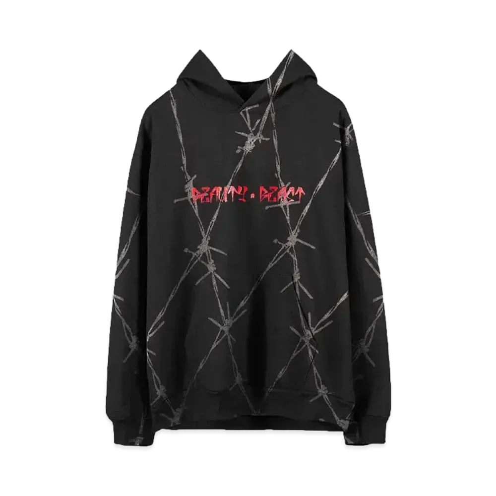 CVTVLIST x beauty:beast P.O HOODED “BARBED WIRE” "BLACK"