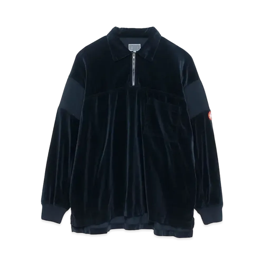 Cav Empt (C.E) VELVET PULLOVER SHIRT "Black"