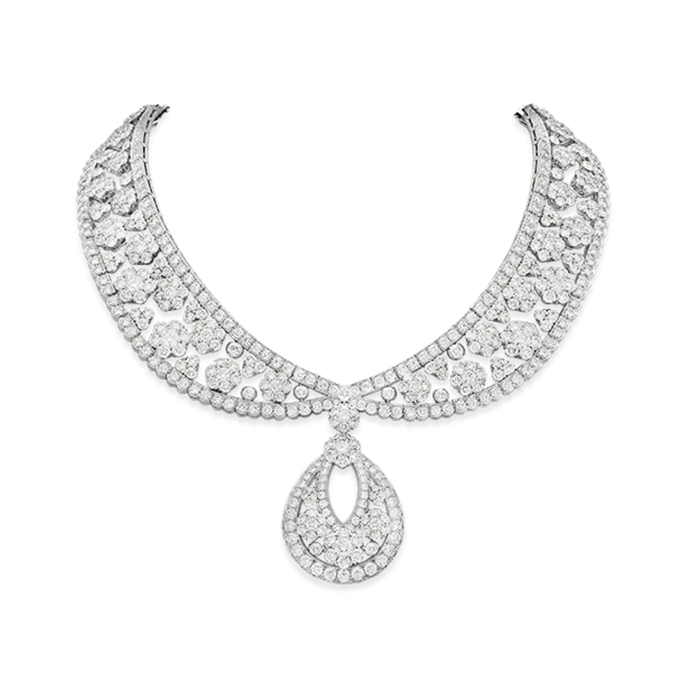 Van Cleef & Arpels Snowflake transformable necklace "18K White gold/Diamond"