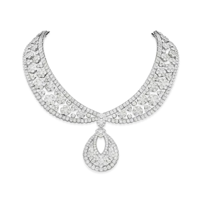 Van Cleef & Arpels Snowflake transformable necklace "18K White gold/Diamond"