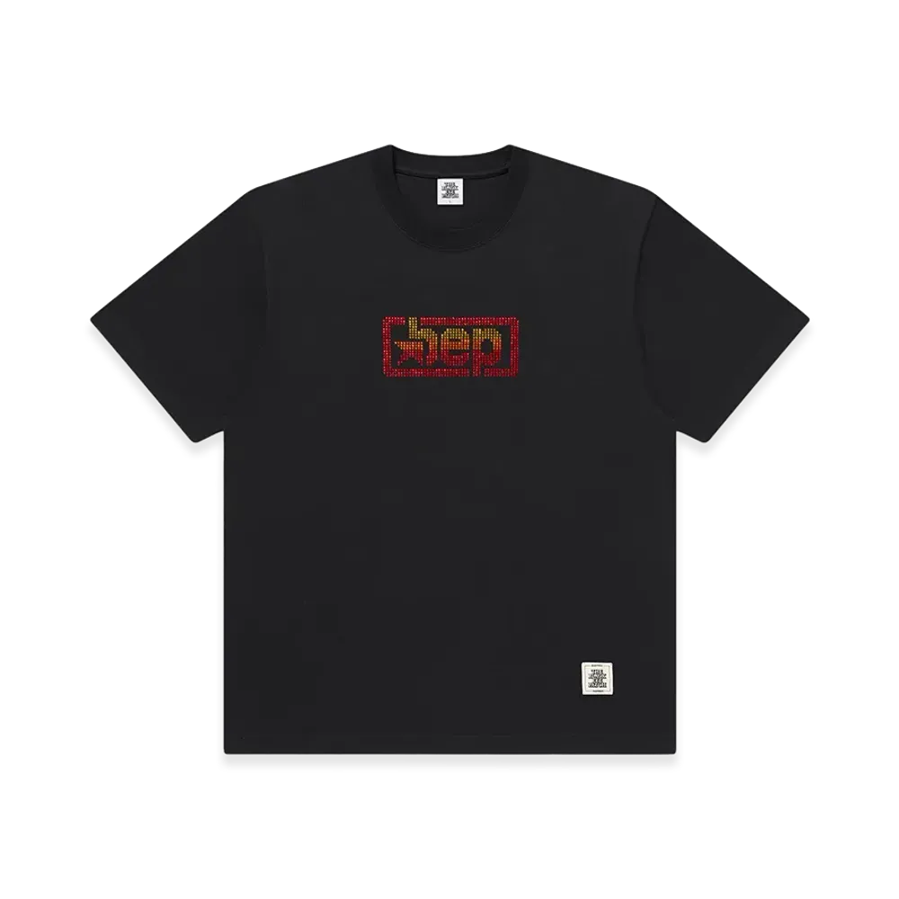 BlackEyePatch Rhinestoned Urban Star Logo Tee "Black"