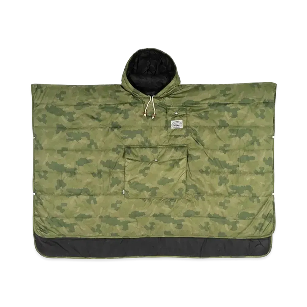 POLeR The Reversible Camp Poncho "Camo Green"