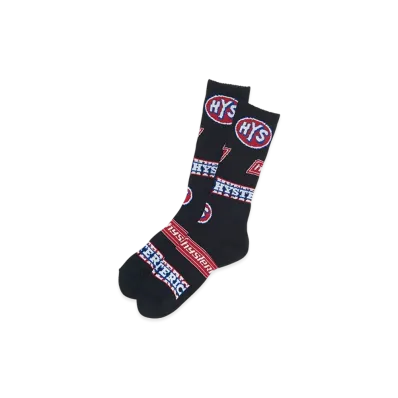 HYSTERIC GLAMOUR Hys Box Skater Socks "Black"
