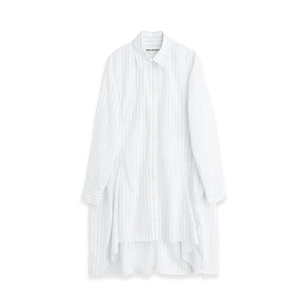 OUR LEGACY Women's Flux Shirt "Breeze Blue Stripe"