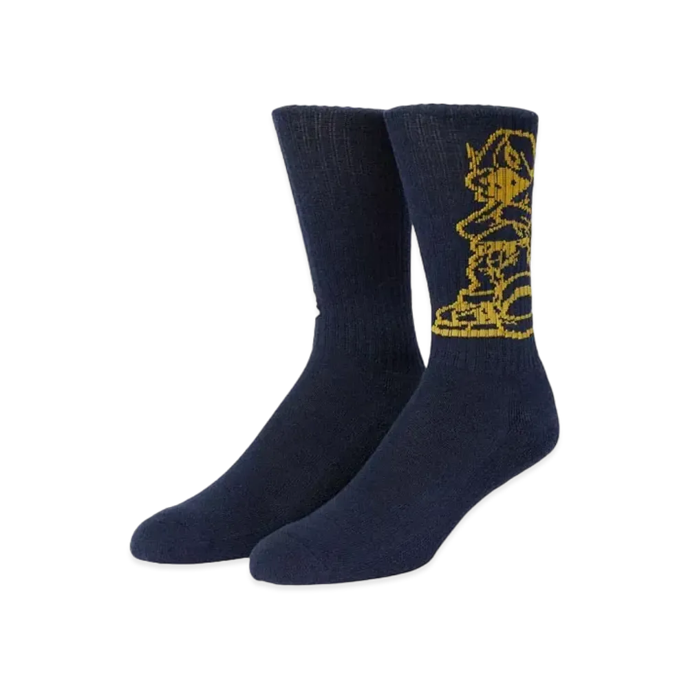 HUF Rave Crew Socks "Navy"