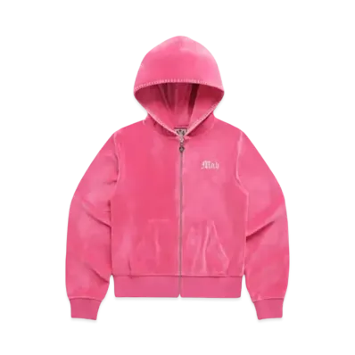 Madhappy x Juicy Couture Bling Velour Zip Up "Hot Pink"
