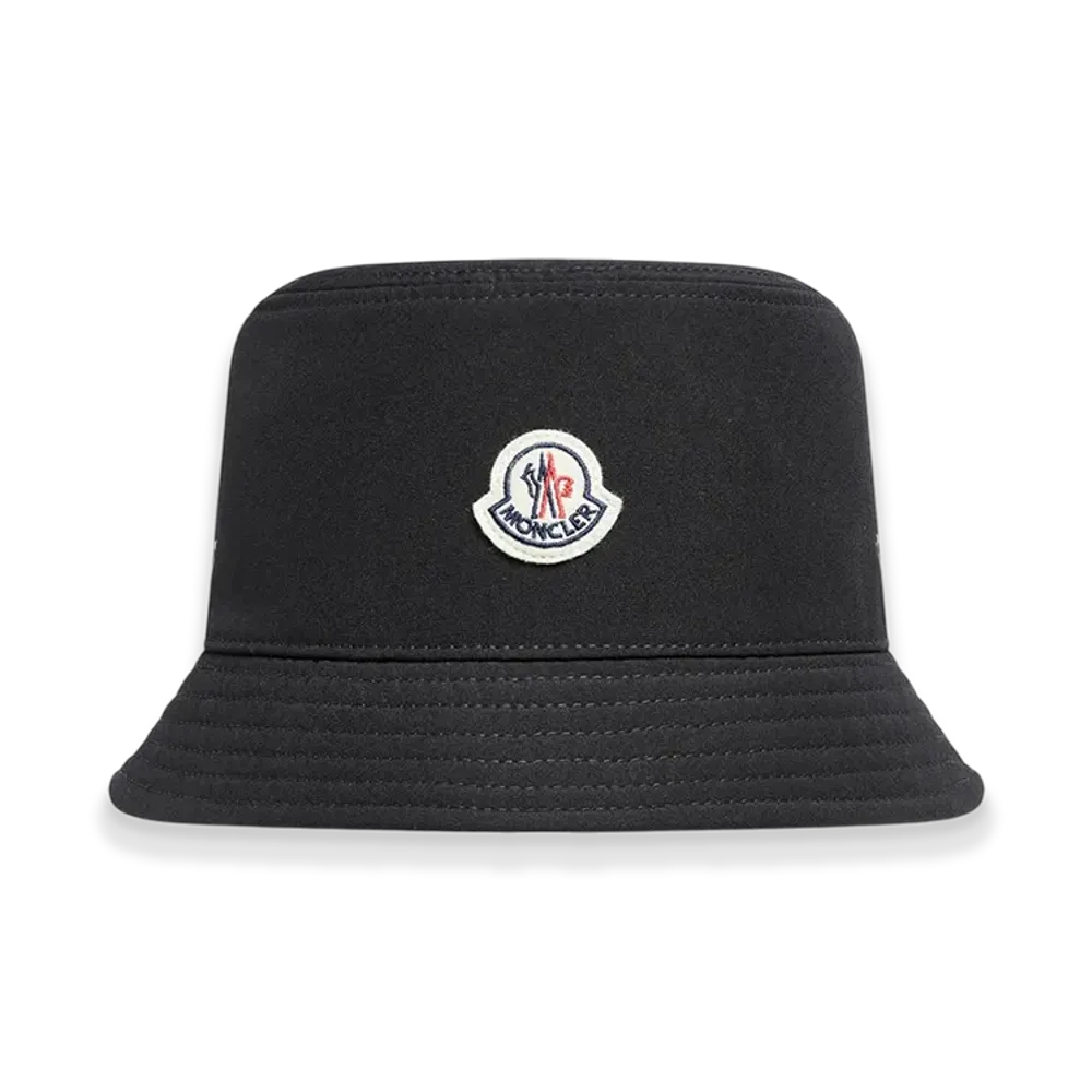 MONCLER Cotton Blend Bucket Hat "Black"