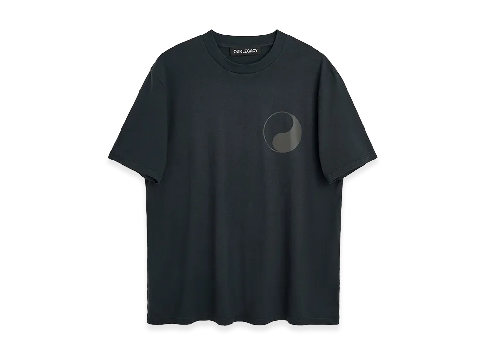 OUR LEGACY Box T-Shirt "Black Reflective Print"
