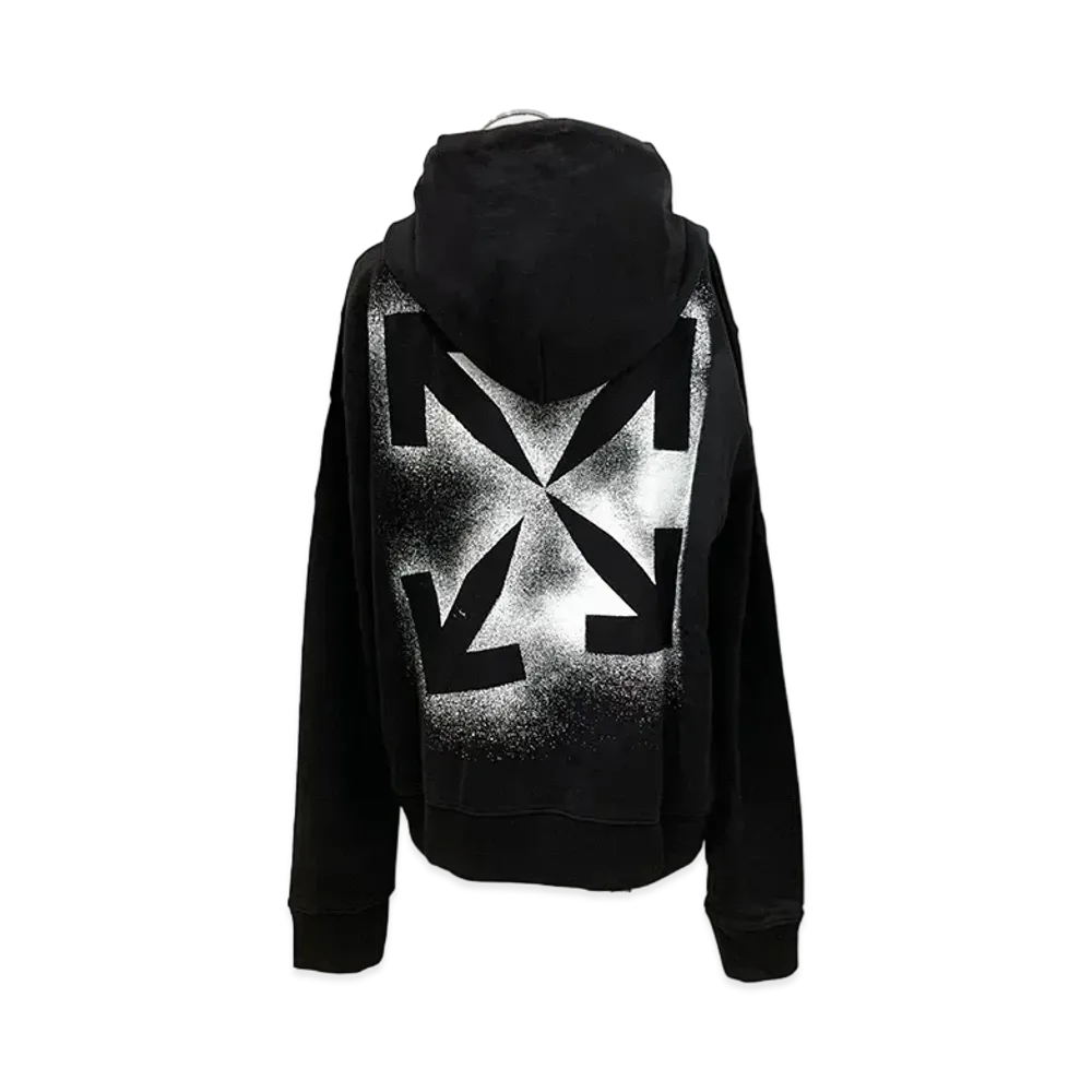 OFF-WHITE Stencil Slim Hoodie "Black"