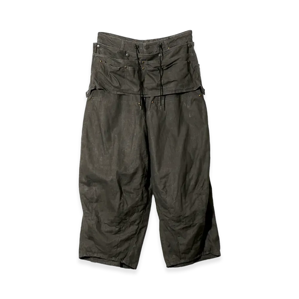 NEEDLES H.D. Apron Painter Pant - C/L Canvas / Sumi Dye "Black"