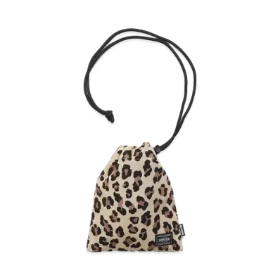 WACKO MARIA PORTER / LEOPARD SHOULDER POUCH "Beige"