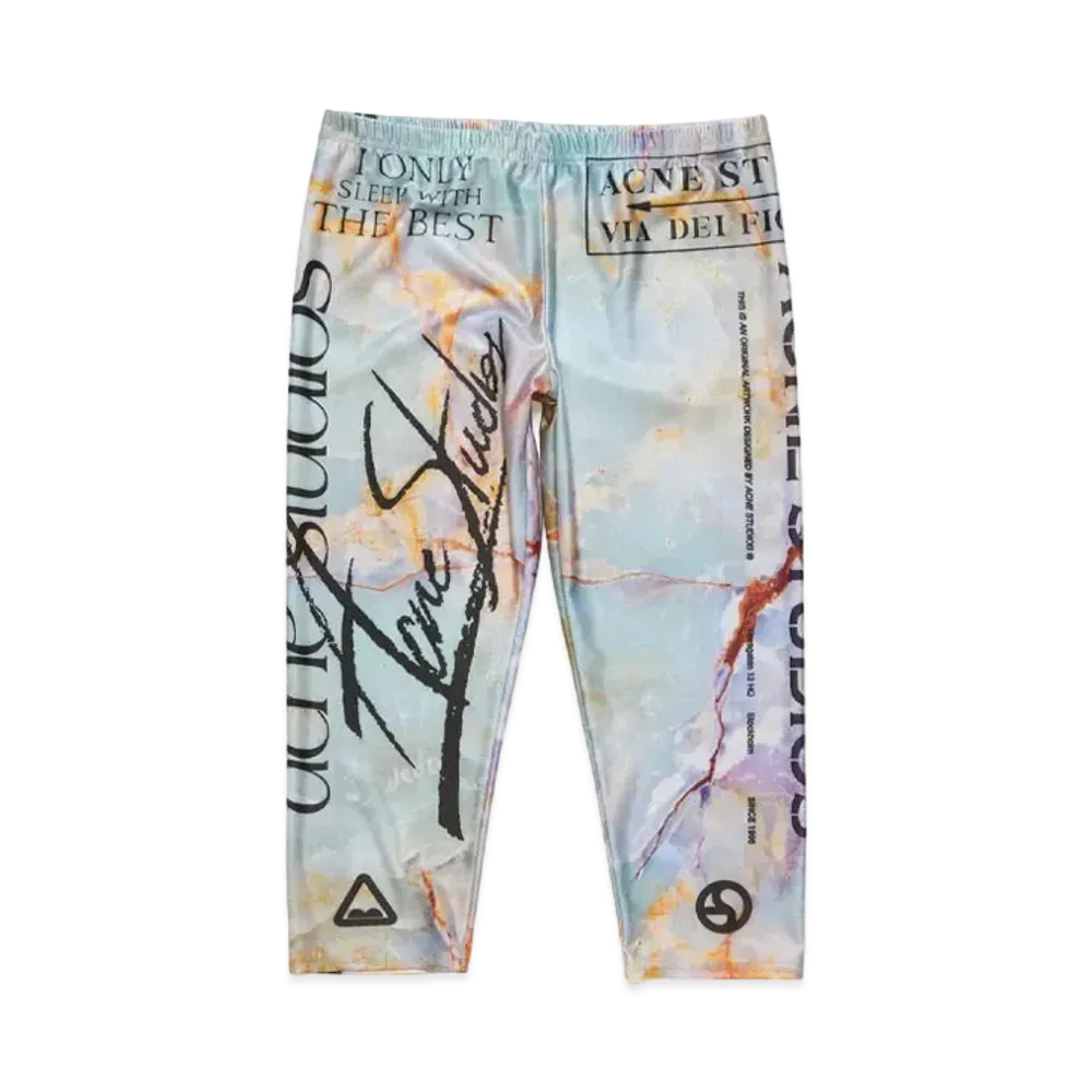 Acne Studios Printed Trousers "Pastel Green"