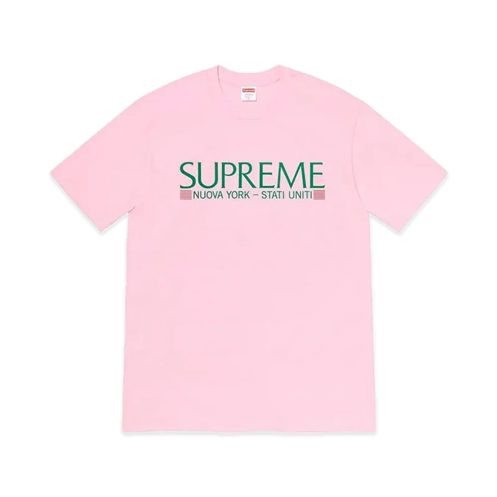 Supreme Nuova York Tee "Light Pink"