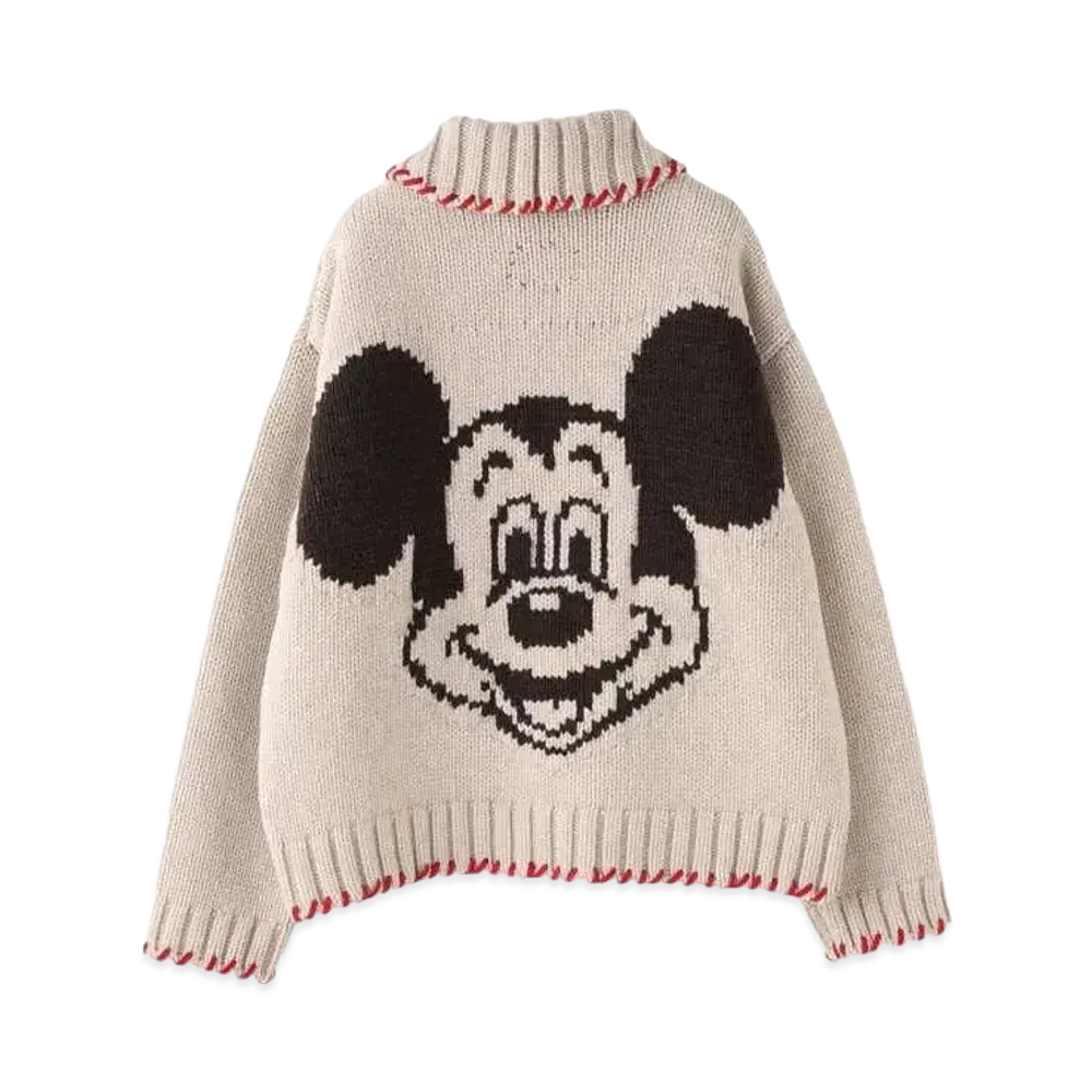 Ron Herman RH Vintage Mickey / Cowichan Knit "Ivory"