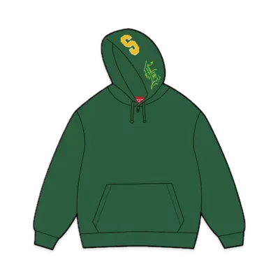 Supreme Multi S Logo Hooded Sweatshirt "Green"