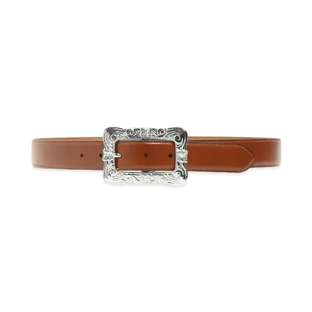 Needles Papillon Square Buckle Belt "Brown"