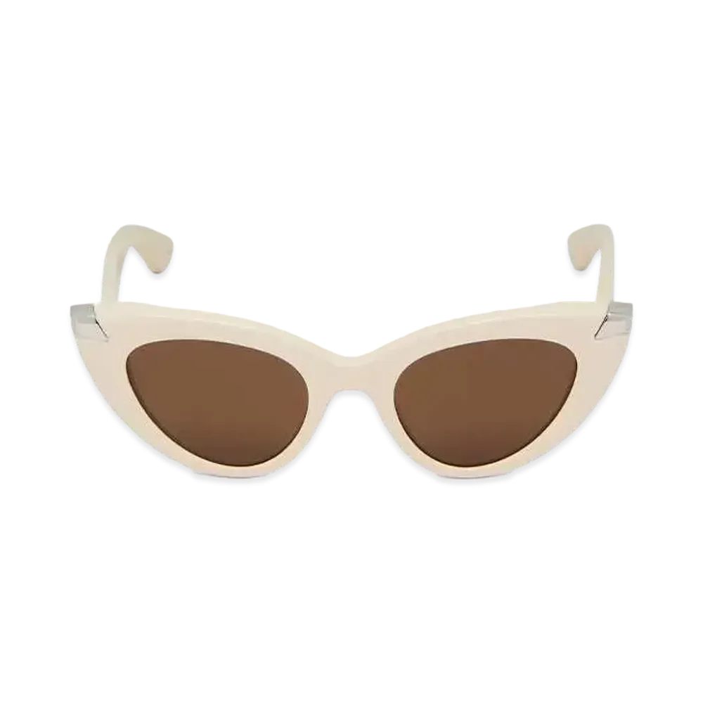 Alexander McQUEEN Punk Rivet Cat Eye Sunglasses "Ivory"