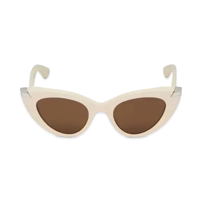 Alexander McQUEEN Punk Rivet Cat Eye Sunglasses "Ivory"