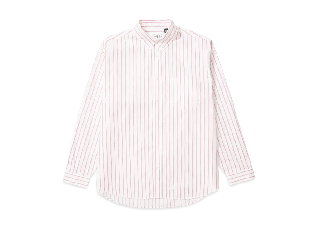 Supreme x MM6 Maison Margiela Stripe Shirt "White"