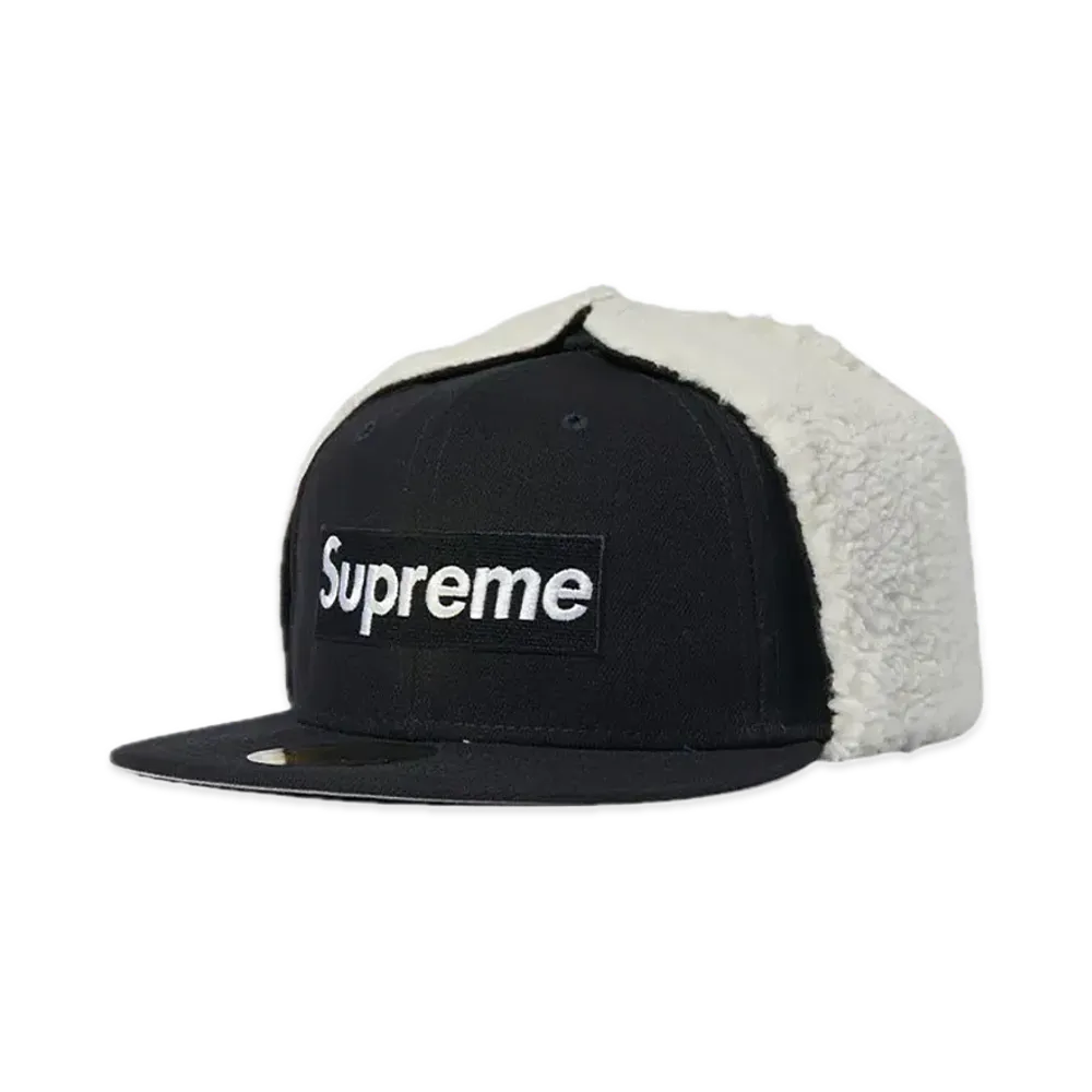 Supreme Earflap Box Logo New Era "Navy"
