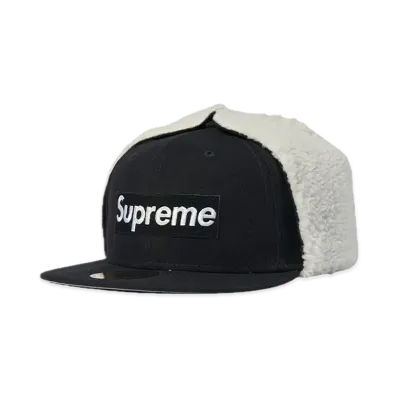 Supreme Earflap Box Logo New Era "Navy"